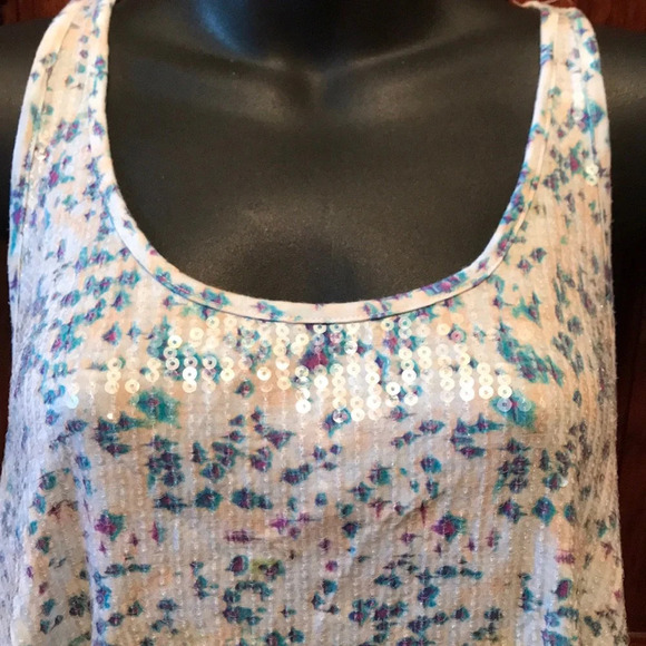 Free people Flowy Sequin sparkle crop top S - Picture 4 of 6